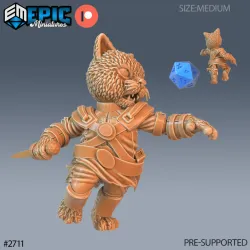 Cat Folk Tribe Dagger / Feline Warrior / Catfolk / Werejaguar Beast / Were Puma / Wild Animal Encounter