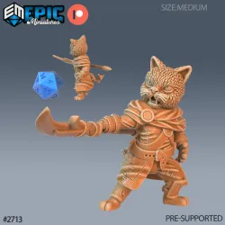 Cat Folk Tribe Spear / Feline Warrior / Catfolk / Werejaguar Beast / Were Puma / Wild Animal Encounter