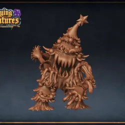 Christmas tree monster