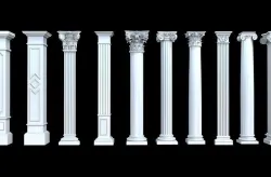 Classical Columns pillar decorate 3d model 3D model
