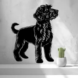 Curly Dog Wall Art Spanish Waterdog