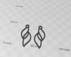 cute elegant leaf earrings