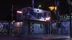 Cyberpunk Street Theme Low-poly 3D model