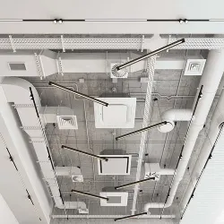 Decorative ceiling - Ventilation system set 01 3D model