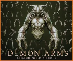DEMON part three 40 Arms with Blendshapes 3D model