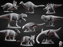 Dinosaur Bundle 2 - Dino Models for 3D-Printing  3D print model