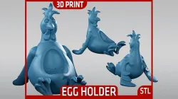 Easter Rooster - Egg Holder - STL 3D print model