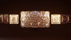 Elvis Presley gold international hotel belt  3D print model