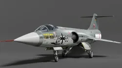 F104G starfighter fighter jet Free 3D model