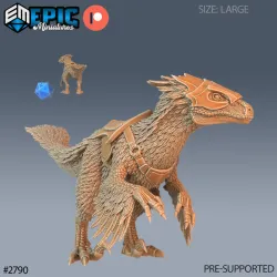 Feathered Raptor Mount / Ancient Hunting Dinosaur / Draconic Lizard / Jurassic Reptile / Dragon Army