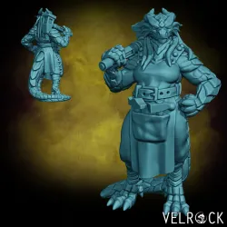 Female Dragonkin Blacksmith (PRESUPPORTED)