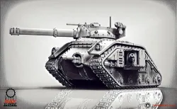 Feudal Guard Battle Tank 3D print model
