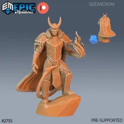 Frost Tiefling Paladin Flame / Human Devil Hybrid / Evil Ice Humanoid / Ruthless Snow Trickster / Hell Army