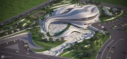 Futuristic building 3D model