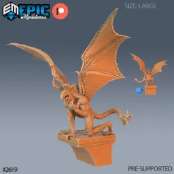 Gargoyle Angry / Stone Beast / Winged Bat Humanoid / Undead Blood Drinker / Statue Encounter