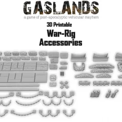 Gaslands War-Rig Accessories - 3D Printable