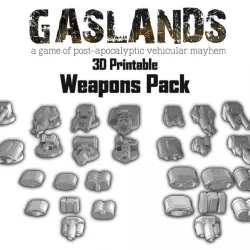 Gaslands Weapon and Armour Pack - 3D Printable