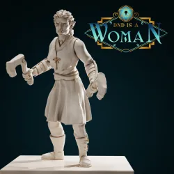 Half-Orc Ranger - Zanda - 28/32mm and 75mm