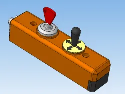 Joystick for remote control of the mechanism