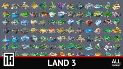 Land 3 Low-poly 3D model