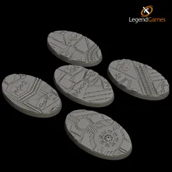 LegendGames Necron 60x35mm Oval bases x5