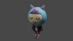 low poly character 3d models for games  3D model