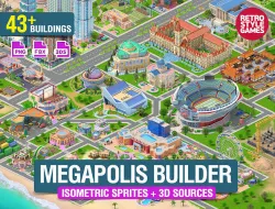 Megapolis City Builder - Isometric Ultimate Pack 3D model
