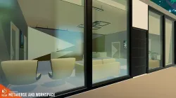 Metaverse and Workspaces - Conference Low-poly 3D model