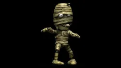 Mummy Game Character RIGGED 3D model Handpainted Low-poly 3D model