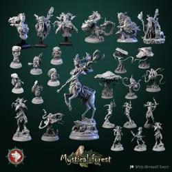 Mystical Forest November 2022 bundle 25 STL's miniatures pre-supported
