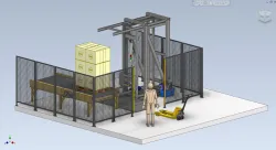 Pallet lifting forklift