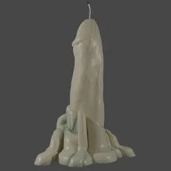 Penis Candle Low-poly 3D model