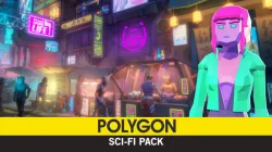 POLYGON - Sci-Fi City Pack Low-poly 3D model