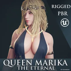 Queen Marika The Eternal - Game Ready Low-poly 3D model