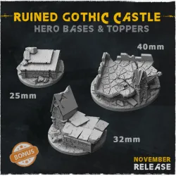 Ruined Gothic Castle - Hero Bases & Toppers