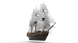 Sailing Ship Low-poly 3D model