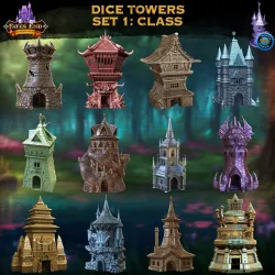 Set 1: Classes Dice Tower - SUPPORT FREE!
