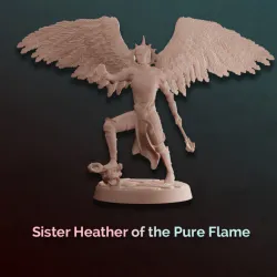 Sister Heather of the Pure Flame - Aasimar Cleric