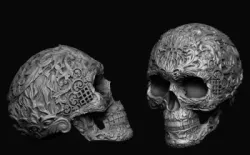 Skull ornament