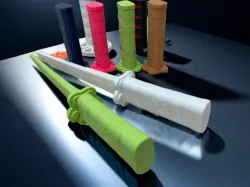 Small Collapsing Katana - Puppy 小犬  (Printinplace)
