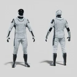 SpaceX Dragon Starman Spacesuit Rigged 3D model