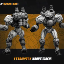 Steampunk Heavy Mech 100mm and 140mm