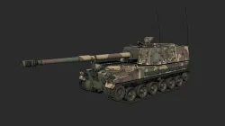 Tank k9 self-propelled gun 3D model