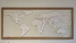 Topographic World Map