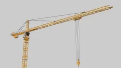 Tower Crane Animated 3D model