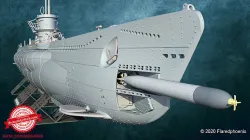 U-Boot TYP VII D 3D print model