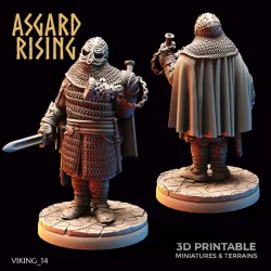 Viking Huscarl (ver. D) /Easy to Print/
