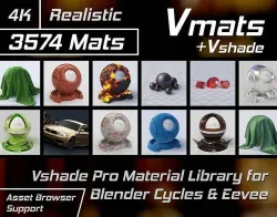 VMATS Realistic Material Library for Blender Cycles and Eevee Texture