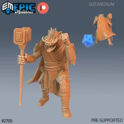Warthog Folk Tribe Hammer Warrior / Tusked Humanoid / Bulky Boar Fighter / Pigfolk / Wild Animal Encounter