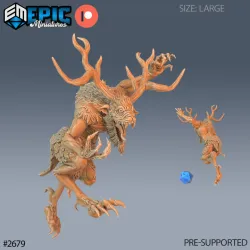 Wendigo Jumping / Natural Spirit / Horned Evil Beast / Mythical Humanoid / Undead Forest Encounter